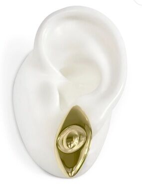 JAGGED HALO JEWELRY
ATHENA EVIL EYE EARRINGS
YELLOW GOLD Statement Earring